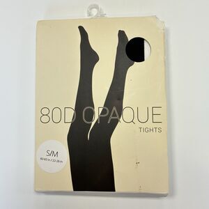 Women's 80D Ultra Soft Opaque Tights S/M Forever 21 New